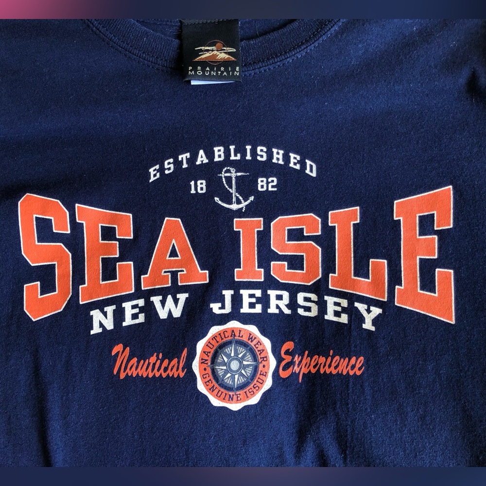 Sea Isle NJ Nautical Wear Tee NWOT
